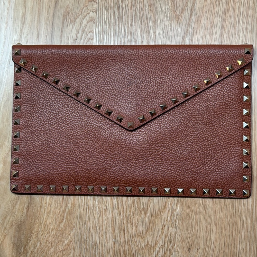 Valentino Rockstud Large Envelope Clutch bag